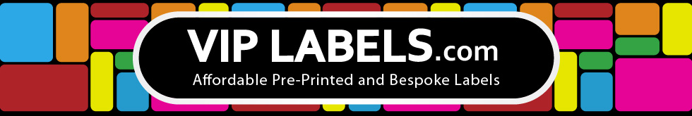 VIP Labels Pre-printed labels and stickers for retail, industrial, education and marketing purposes.